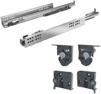 Комплект направляющих Quadro 4D V6 с демпфером Silent System, L-350 мм, полного выдвижения (9181292)