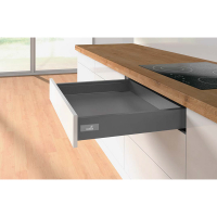 Комплект шухляди Atira H70 L350 повного висування, Push to open, антрацит (17794) Hettich