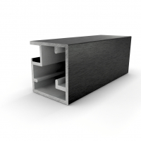 Профіль рамковий Е-1 L=5,5 м, чорний фактура, Elite