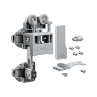 Комплект фурнітури WingLine L v2.0 для лівих дверей, 12 кг, з пружиною, без нижнього елемента, сірий (9339477)