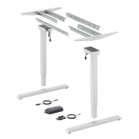 Комплект стола Steelforce Pro 300, з електрорегулюванням висоти, білий (9309792) Hettich