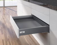 Шухляда InnoTech Антрацит H70 L470 часткового висування з дотягувачем, EB=12,5 мм (16722)