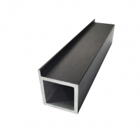 Профіль рамковий Е-6 L=5,5 м, для фасадів з прихованими завісами, чорний фактура, Elite