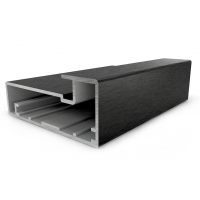 Профіль рамковий Е-4 L=5,5 м, чорний фактура, Elite