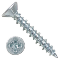 Саморіз с потайною головкою 4.0 x 16 мм, оцинкований (17812)