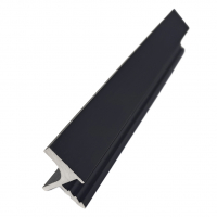 Врізний профіль-ручка PR-6, 18 мм, L=5 м, чорний фактура, Elite