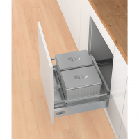 Система збору сміття Bin.it Flex, у секцію 600 мм, 24 л. (12+12) (9132349)