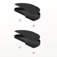 Комплект полиць Salso 200, ширина 500 мм, правий, антрацит (9381066) Hettich