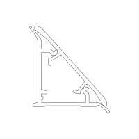 Плінтус трикутний Н=30 L=4000, чорний