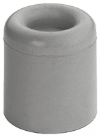 Стопор дверний для підлоги, сірий гумовий 26 мм D30 мм