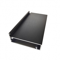 Профіль рамковий Е-21 L=5,5 м, чорний фактура, Elite