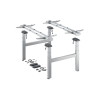 Комплект стола Steelforce Pro 670 SLS Bench, з електрорегулюванням висоти, срібло (9311397) Hettich
