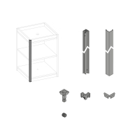 Комплект для вертикального соединения FurnSpin Cadro, матовый белый (9360946) Hettich