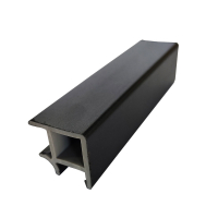 Кут універсальний для цоколя ПВХ Scilm, 90°, H=100 мм, чорний матовий