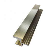 Врізний профіль-ручка PR-7, 18 мм, L=5 м, латунь фактура, Elite