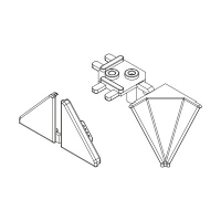 Компл. до плінтусу Н=30 (2загл.+1вн.90°), білий
