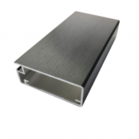 Профіль рамковий Е-12 L=5,5 м, чорний фактура, Elite