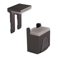 Полицетримач Kubic д/скла 4-8мм, чорний нікель (16019033YQ + 16019140YQ)