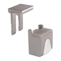 Полицетримач Kubic д/скла 4-8мм, нікель (16019030YA + 16019140YA)