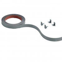 Декоративна стрічка для ходових профілів, 18 мм, срібляста, 4000 мм (9209278)