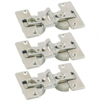 Комплект середніх петель для складних дверей, з регулюванням осі обертання, під прикручування, 3 шт. (9278742)