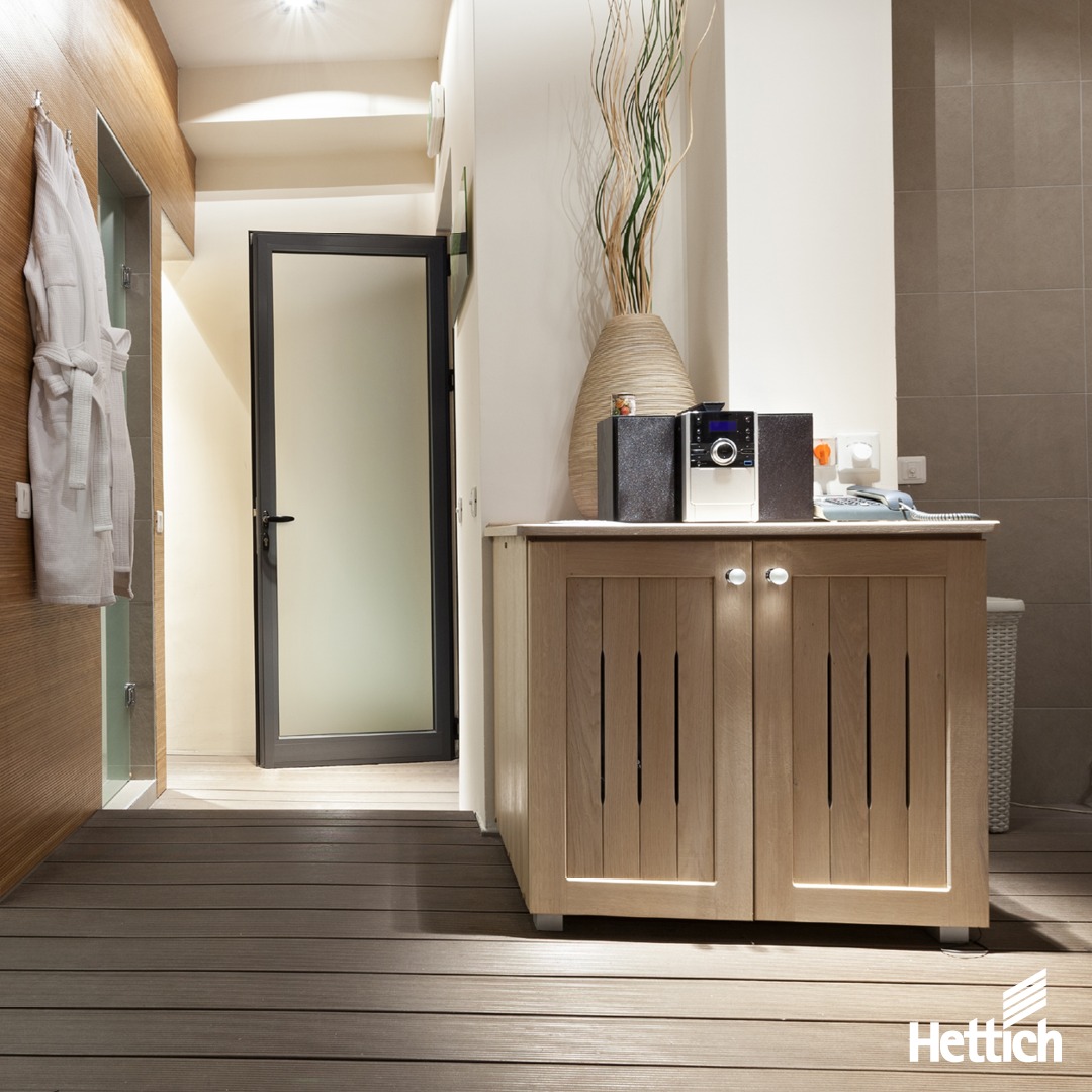 Завіси Veosys з нержавіючої сталі від Hettich