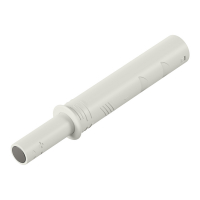 Толкатель Magnet Strong, врезной, L=20 мм, белый, Hettich