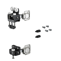 Комплект фурнітури WingLine L для правих дверей, 12 кг, без функції самозачинення, з нижнім елементом, чорний (9278484)