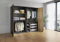 Комплект WingLine L v2.0 Pull to Move Silent для лівої двері, з нижнім профілем, 2 стулки, в сірому кольорі (16158)