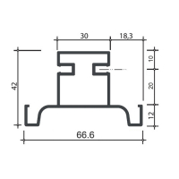 Э Gola проф.вертик. середній L=5,5м латунь фактура