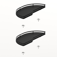 Комплект полиць Salso 400, ширина 500 мм, лівий, антрацит (9381089) Hettich