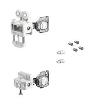 Комплект фурнітури WingLine L для правих дверей, 12 кг, без функції самозачинення, з нижнім елементом, білий (9278426)