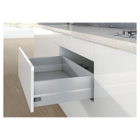 Комплект шухляди ArciTech H=218мм L=500мм, з надставкою TopSide, боковина 126 мм, з дотягувачем, срібло (15365)