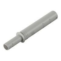 Толкатель Magnet Strong, врезной, L=20 мм, серый, Hettich