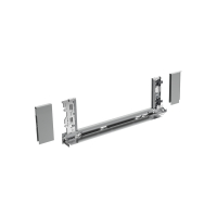 Боковина Inlay AvanTech YOU (під скло), висота 187 мм, NL 500 мм, срібло, ліва (9257137) Hettich