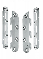 З'єднувальна стяжка для ліжок 130 мм, елемент з 3 гаками, оцинкована сталь, Hettich (25183)