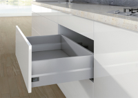 Комплект шухляди ArciTech H=250мм L=500мм, з надставкою TopSide, боковина 126 мм, з дотягувачем, срібло (19147)