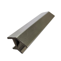 Кут універсальний для цоколя ПВХ Scilm, 135°, H=150 мм, алюміній браш