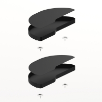 Комплект полиць Salso 200, ширина 450 мм, лівий, антрацит (9381063) Hettich