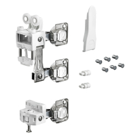 Комплект фурнітури WingLine L для правих дверей, 25 кг, без функції самозачинення, з нижнім елементом, білий (9278603)
