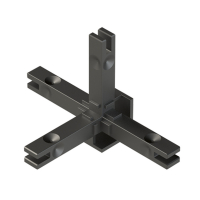 З'єднувальний елемент Cadro, 4-х сторонній, LED, чорний матовий (9298841) Hettich