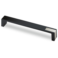 Ручка Intra 192 мм, L204 мм, чорний матовий/нержавіюча сталь (9207481)