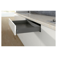 Комплект шухляди ArciTech H=94мм L=650мм, боковина 94 мм, з дотягувачем, антрацит (19999)