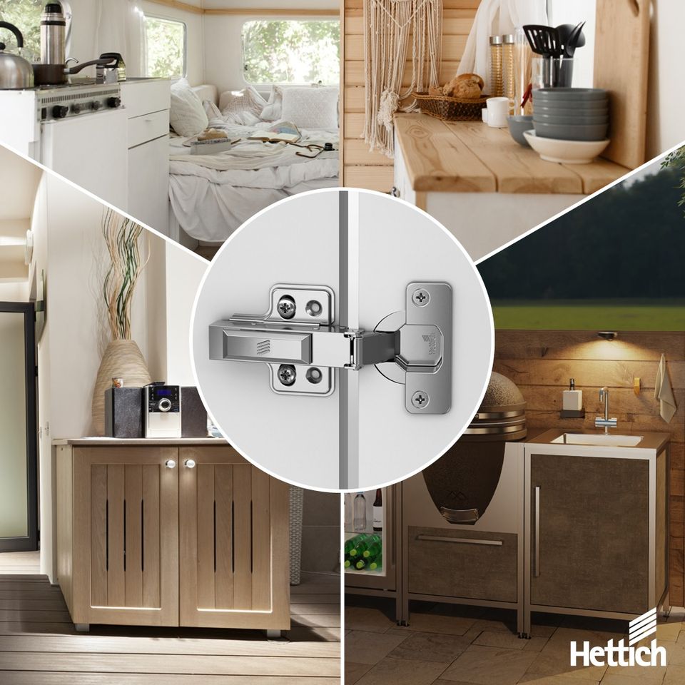 Завіси Veosys з нержавіючої сталі від Hettich