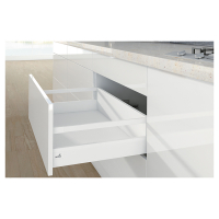 Комплект шухляди ArciTech H=186мм L=500мм, з 1 релінгом, боковина 126 мм, з дотягувачем, білий (14204)