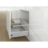 Комплект шухляди ArciTech H=282мм L=450мм, з 2 релінгом, боковина 94 мм, з дотягувачем, срібло (19142)