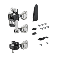 Комплект фурнітури WingLine L для правих дверей, 25 кг, з функцією самозачинення, з нижнім елементом, чорний (9278490)