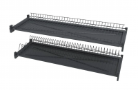 Сушка для посуду Wiexpol графіт: секція W=500 мм, 464×278 мм, з кріпленням, Made in Poland