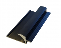 Врізний профіль-ручка UKW 5 18мм L=5м, чорний фактура, Elite