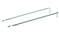 Комплект поздовжніх релингів шухляди MultiTech, L=450 мм, білий (1064551)